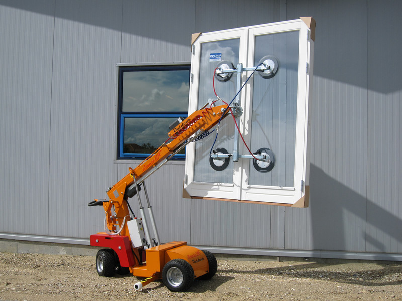 Montasjelift vindu elhydraulisk, vakuum < 400 kg